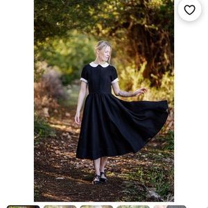 Son de Flor Black Pansy Dress XL